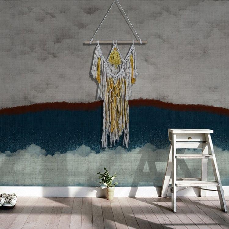 Knit Bohemian Handmade Cotton Tassel Tapestry Living Room Decorative Pendant