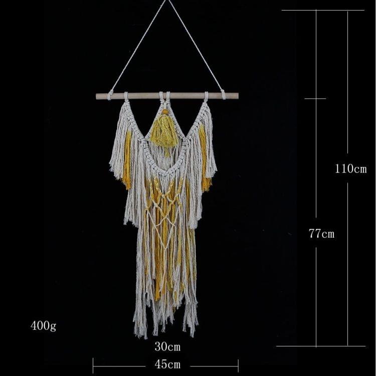 Knit Bohemian Handmade Cotton Tassel Tapestry Living Room Decorative Pendant