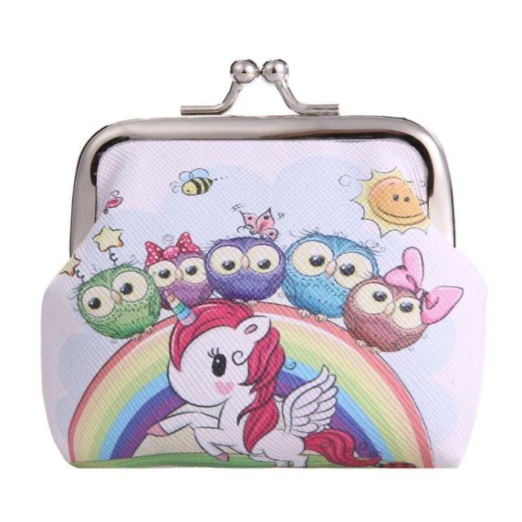 Women Mini Unicorn Wallet Card Holder Case Coin Purse Clutch Change Bag Children Wallets(1)