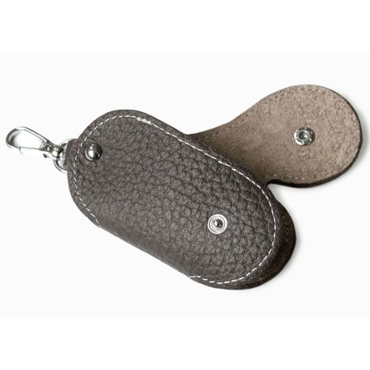 3 PCS XIAO YUAN XIANG Cowhide Genuine Leather Pocket Car / Home Keys Sleeve Holder with Hook, Size: 11.3cm x 5.8cm x 1.5cm, Random Color Delivery