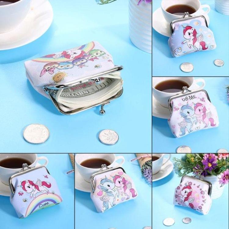 Women Mini Unicorn Wallet Card Holder Case Coin Purse Clutch Change Bag Children Wallets(5)