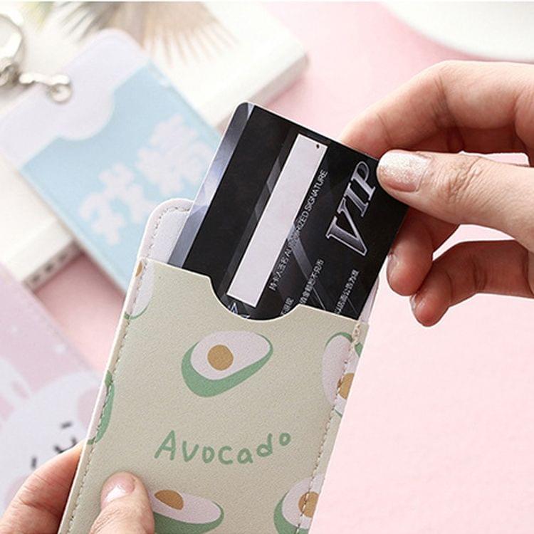 10 PCS Creative Lovable Ultra Thin Mini Bus Card Work Card Student ID Card with Lanyard, Size: 11*6.5cm, Random Style Delivery