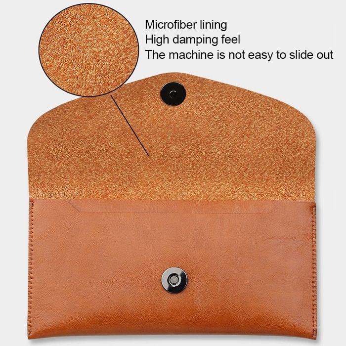 5.5 inch Mobile Phone Magnetic Buckle Case Crazy Horse Pattern Microfiber Leather Case, with Wallet & Card Slot(Gold)