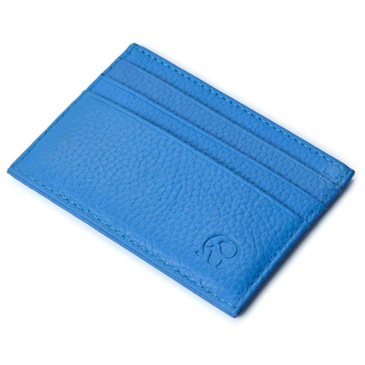 3 PCS XIAO YUAN XIANG Genuine Leather Slim Thin Pocket Wallet Coin Purse Card Holder, Size: 10.3cm x 7.6cm, Random Color Delivery