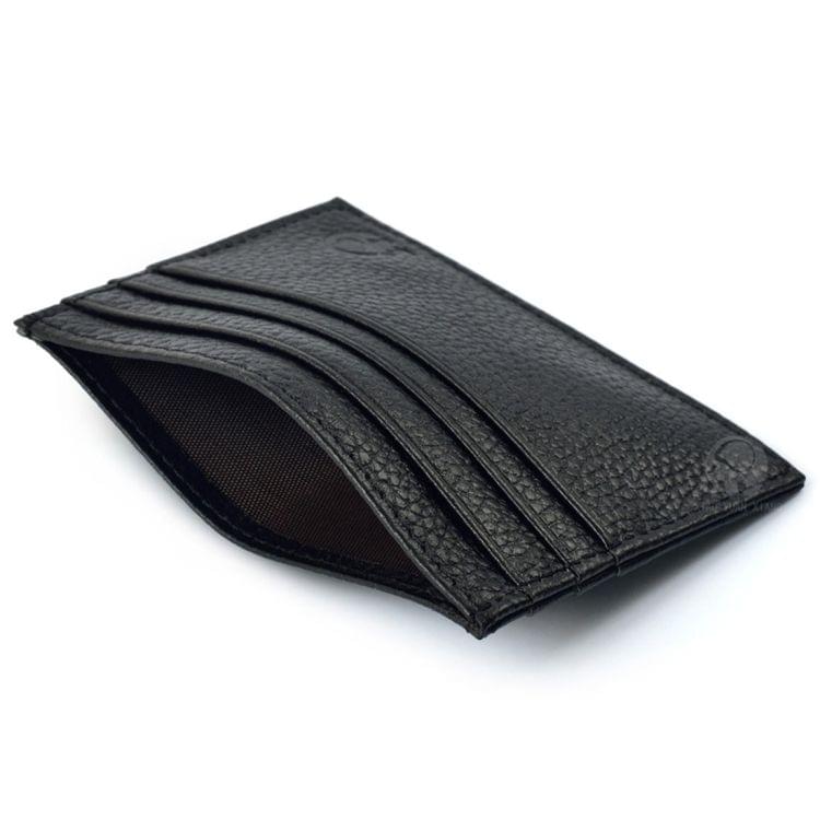 3 PCS XIAO YUAN XIANG Genuine Leather Slim Thin Pocket Wallet Coin Purse Card Holder, Size: 10.3cm x 7.6cm, Random Color Delivery