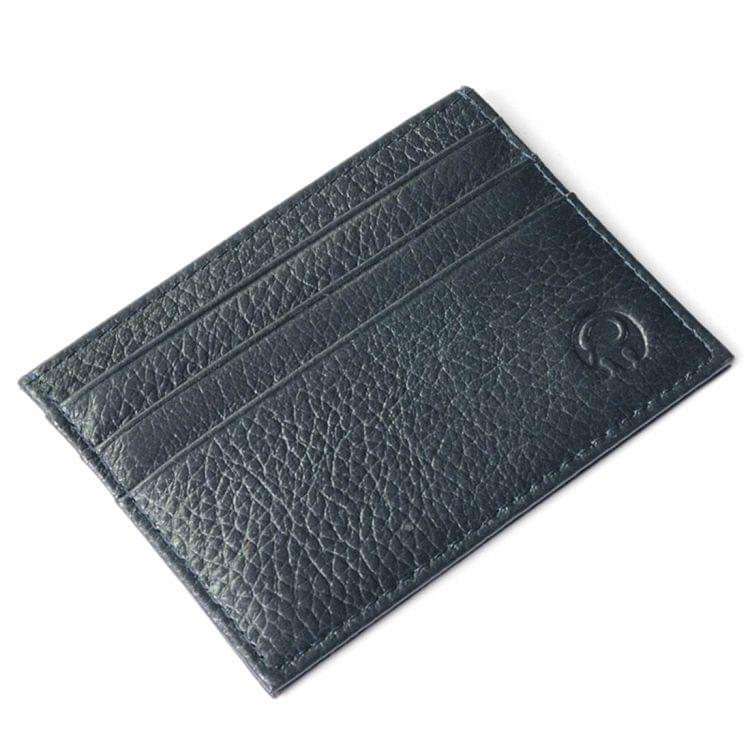 3 PCS XIAO YUAN XIANG Genuine Leather Slim Thin Pocket Wallet Coin Purse Card Holder, Size: 10.3cm x 7.6cm, Random Color Delivery