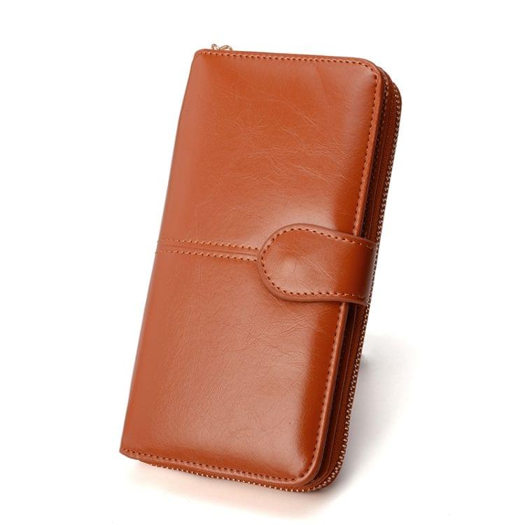 3 PCS  Multifunction Zipper Women Leather Wallet Long Trifold Coin Purse Card Holder Clutch(Black)