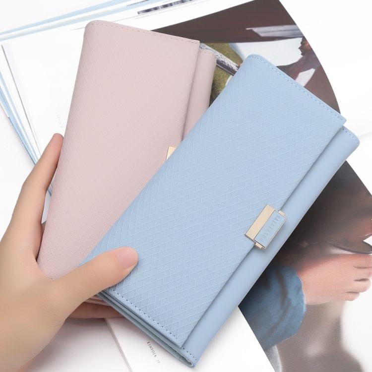 Plaid Wallet Zipper Female Coin Purses for Girls(Black)