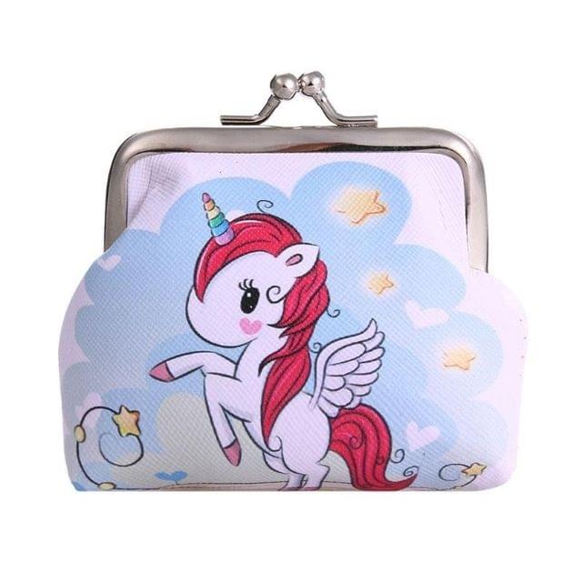 Women Mini Unicorn Wallet Card Holder Case Coin Purse Clutch Change Bag Children Wallets(4)