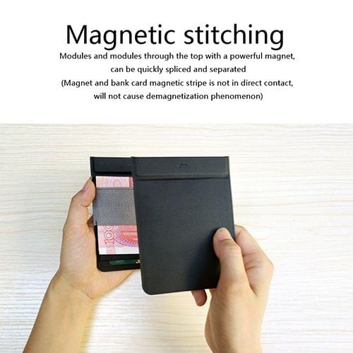 MAG Creative Magnetic Detachable Modular Wallet(Black)