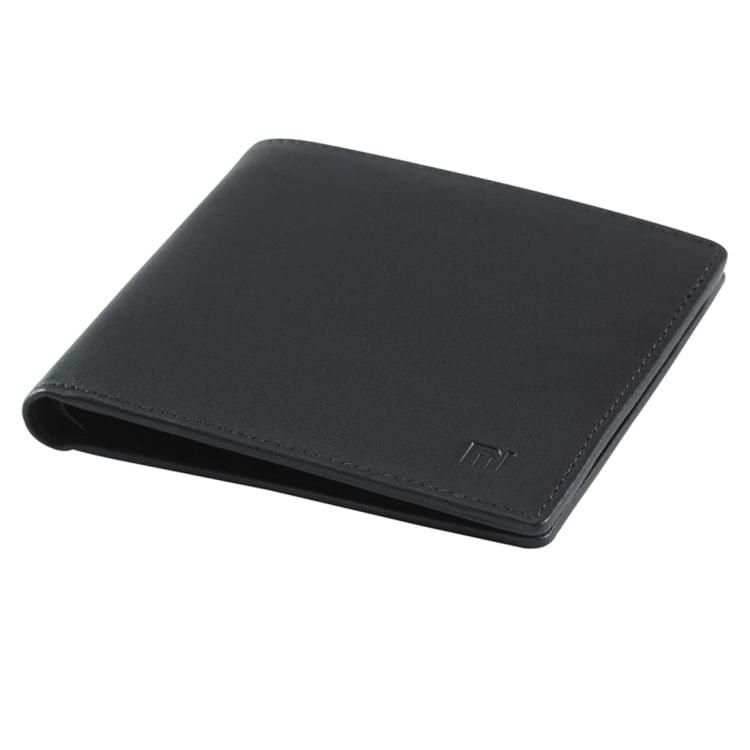 Original Xiaomi Concise Style Genuine Top Layer Calf Skin Leather Wallet(Black)