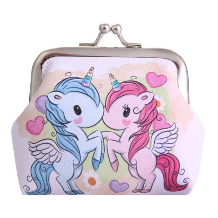 Women Mini Unicorn Wallet Card Holder Case Coin Purse Clutch Change Bag Children Wallets(2)