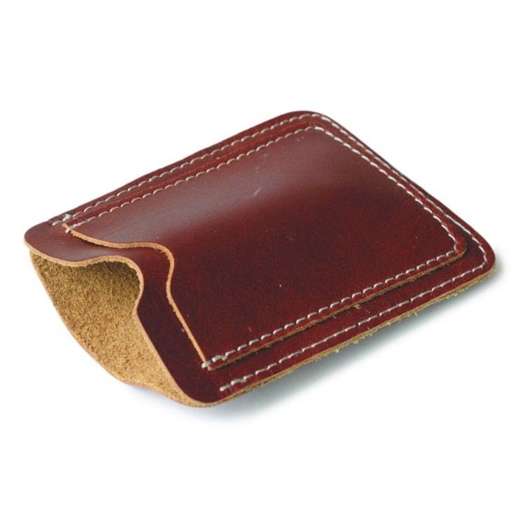 3 PCS XIAO YUAN XIANG Genuine Leather License Sleeve Pocket Wallet Coin Purse Credit Card Holder, Size: 10.2cm x 7.6cm, Random Color Delivery