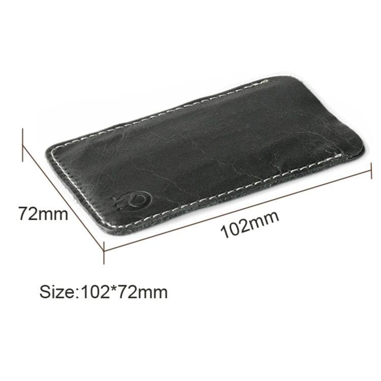 3 PCS XIAO YUAN XIANG Genuine Leather License Sleeve Pocket Wallet Coin Purse Credit Card Holder, Size: 10.2cm x 7.6cm, Random Color Delivery