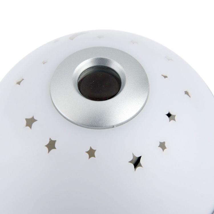 Color Night Light With Projecting Clock(White)