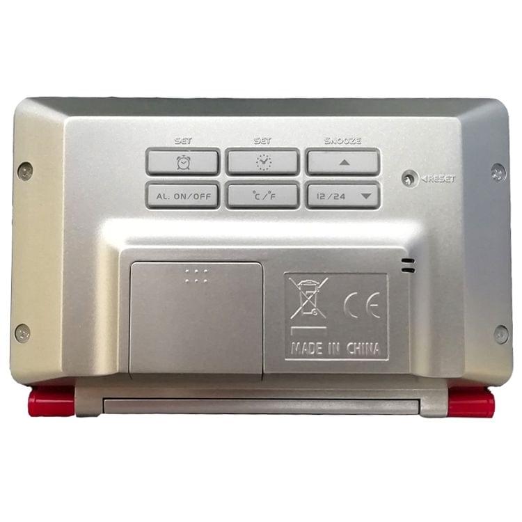 AQ-141 Electronic Alarm Clock Travel Clock Multifunction LCD Large Screen Folding Desk Clock, Random Color Delivery