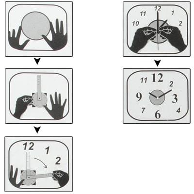 DIY 3D Cartoon Bat Style Wall Clock(Black)