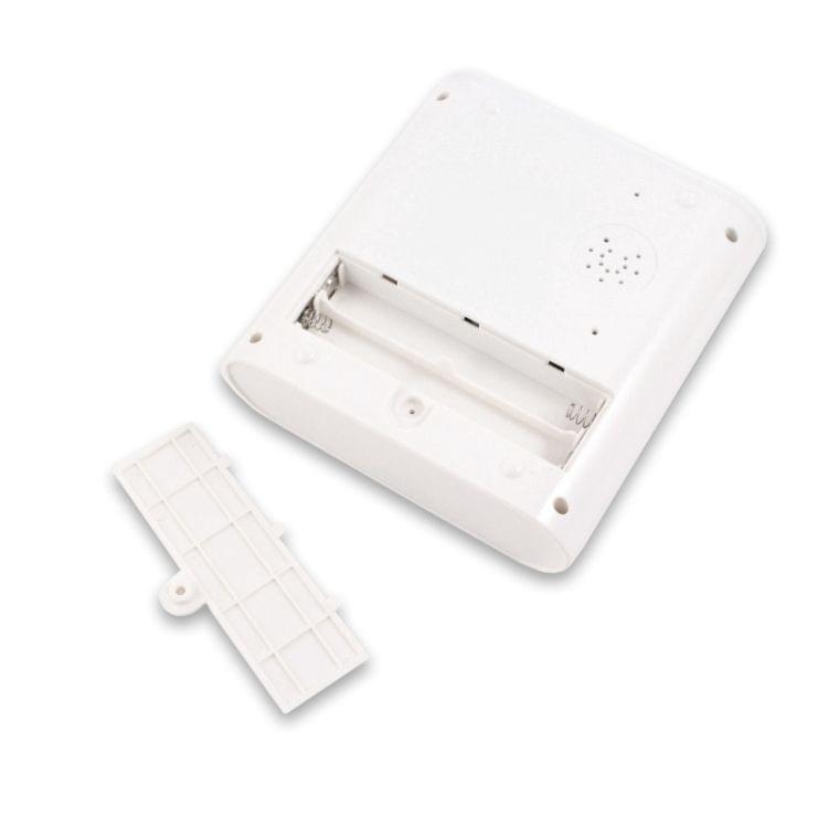 Unique 2.3 inch LCD Gun Target Shooting Alarm Clock Set (4*AA/2*AA)(White)