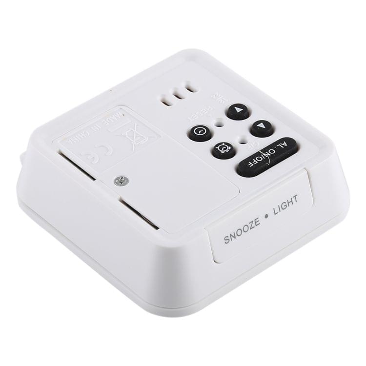 AQ-133 LCD Display Digital Travel Alarm Clock Office Table Alarm Clock With Night Light, Random Color Delivery