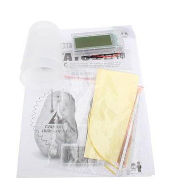 DIY Novel Green Science Potato Digital Clock Educational Kit with 2 inch LCD Screen (Potato NOT Included)(White)