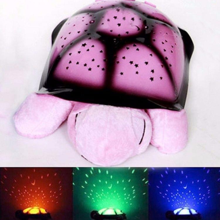 Led Night Light Star Projector With Novelty Sky MusicTurtle Lamp Baby Toy For Children(Fruit Green)