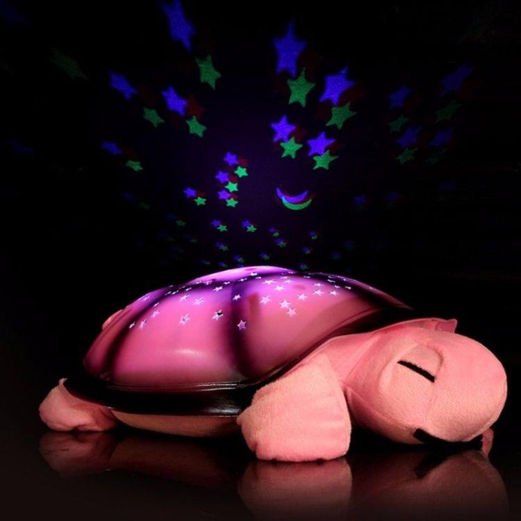 Led Night Light Star Projector With Novelty Sky MusicTurtle Lamp Baby Toy For Children(Fruit Green)