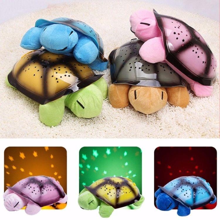 Led Night Light Star Projector With Novelty Sky MusicTurtle Lamp Baby Toy For Children(Fruit Green)