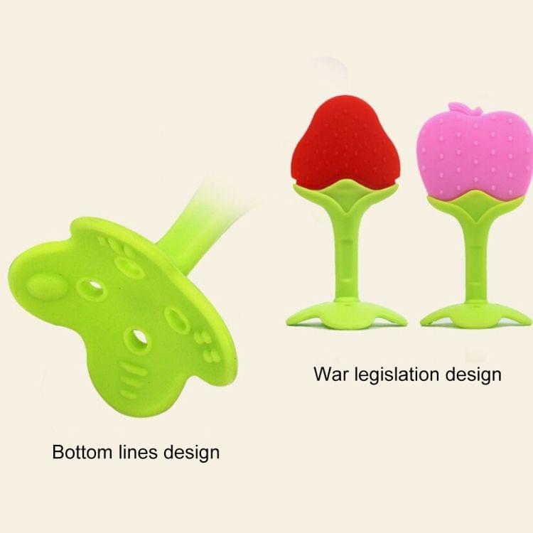 Balcherlam Baby Stereoscopic Fruits Shape Silicone Teether, Random Color Delivery