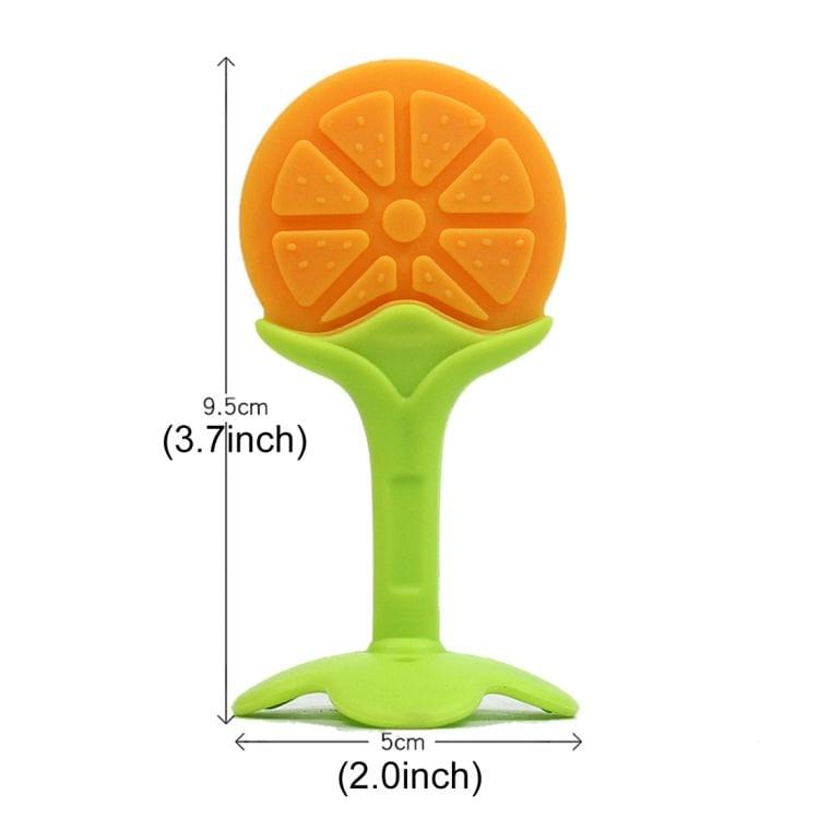 Balcherlam Baby Stereoscopic Fruits Shape Silicone Teether, Random Color Delivery