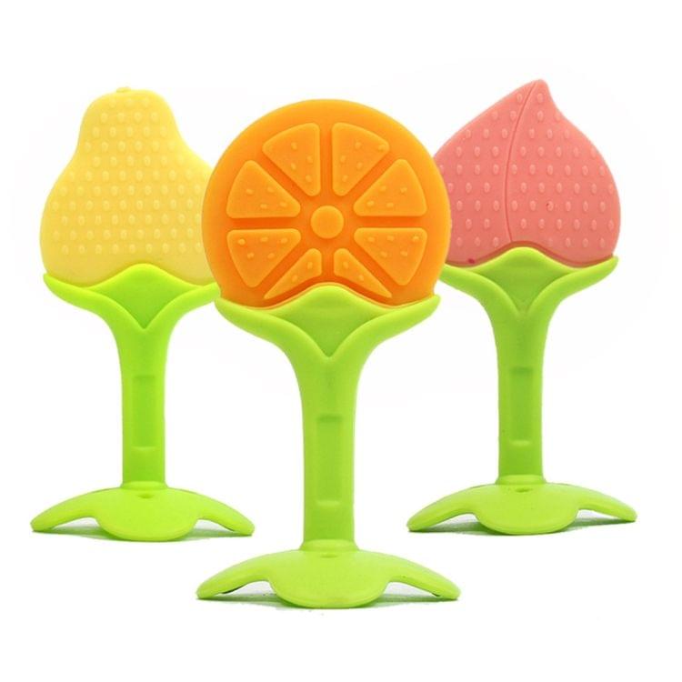 Balcherlam Baby Stereoscopic Fruits Shape Silicone Teether, Random Color Delivery