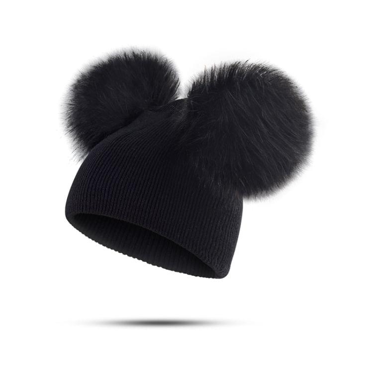 Children Hat Toddler Kids Baby Warm Winter Wool Hat(Black)