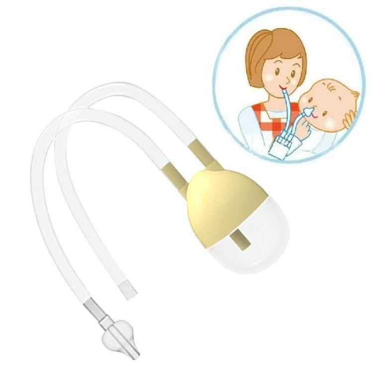 Newborn Baby Safety Nose Cleaner Vacuum Suction Nasal Aspirator Flu Protections Nasal Aspirator Nasal Snot Nose Cleaner Baby(blue)