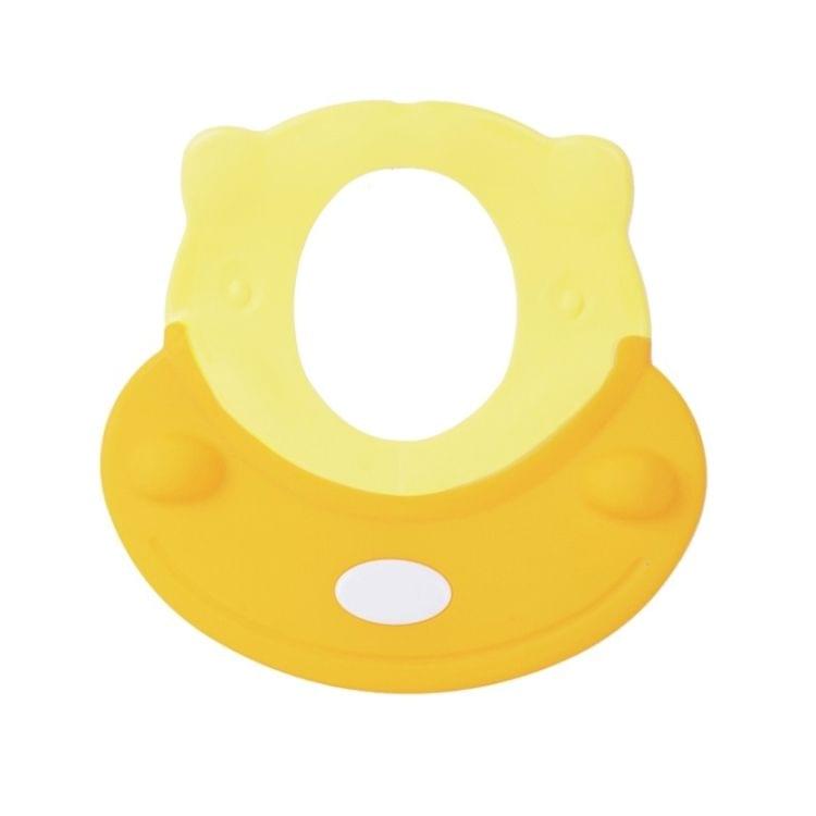 Hippo Shaped Baby Children Silicone Shower Caps, Random Color Delivery(Yellow)