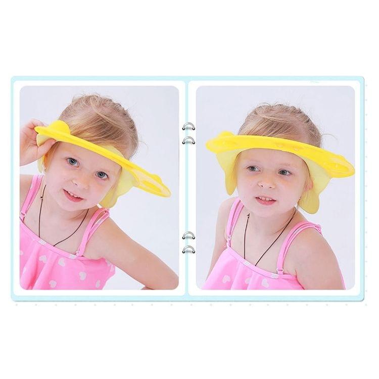 Hippo Shaped Baby Children Silicone Shower Caps, Random Color Delivery(Yellow)