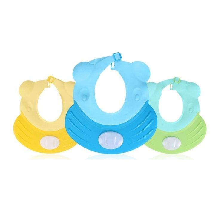 Hippo Shaped Adjustable Baby Children Silicone Shower Caps, Random Color Delivery