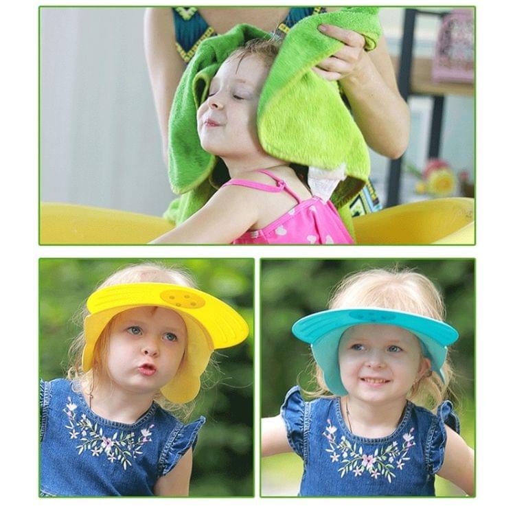 Hippo Shaped Adjustable Baby Children Silicone Shower Caps, Random Color Delivery