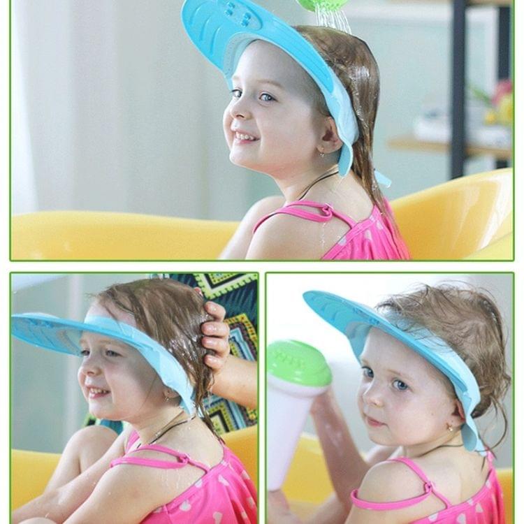 Hippo Shaped Adjustable Baby Children Silicone Shower Caps, Random Color Delivery