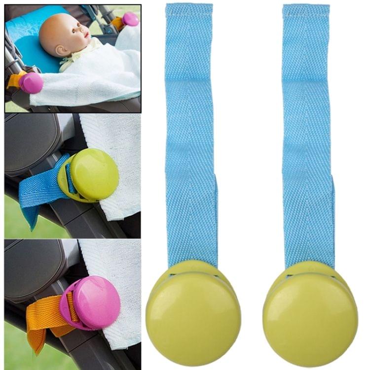 Baby Stroller Clip Blanket Clip Baby Kicking Preventing Clip, 2pcs in one packaging, the price is for 2pcs (Green)