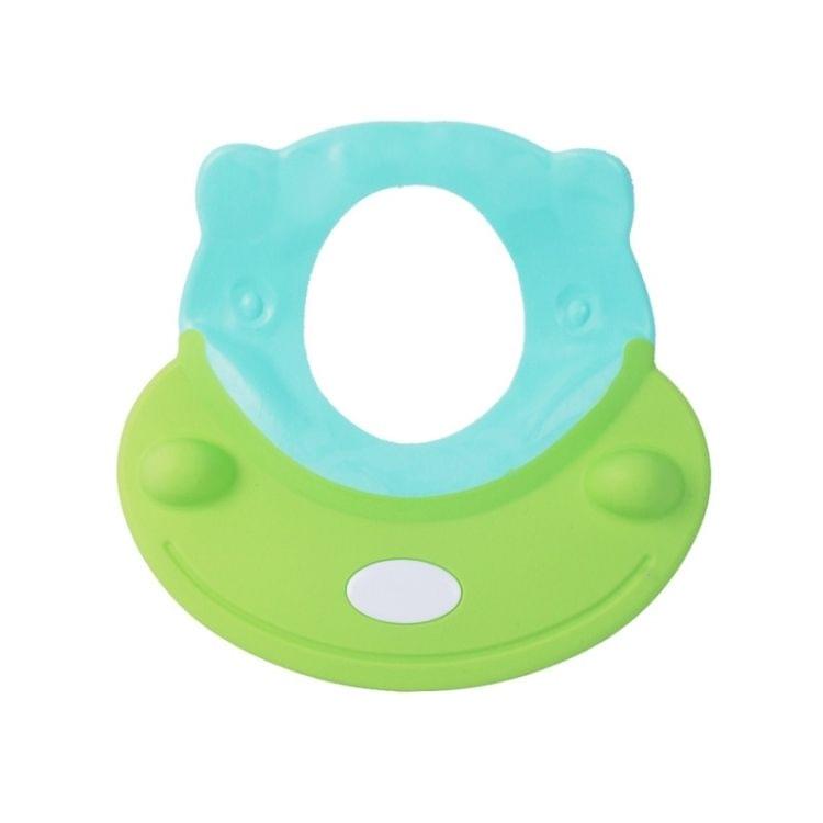 Hippo Shaped Baby Children Silicone Shower Caps, Random Color Delivery(Green)