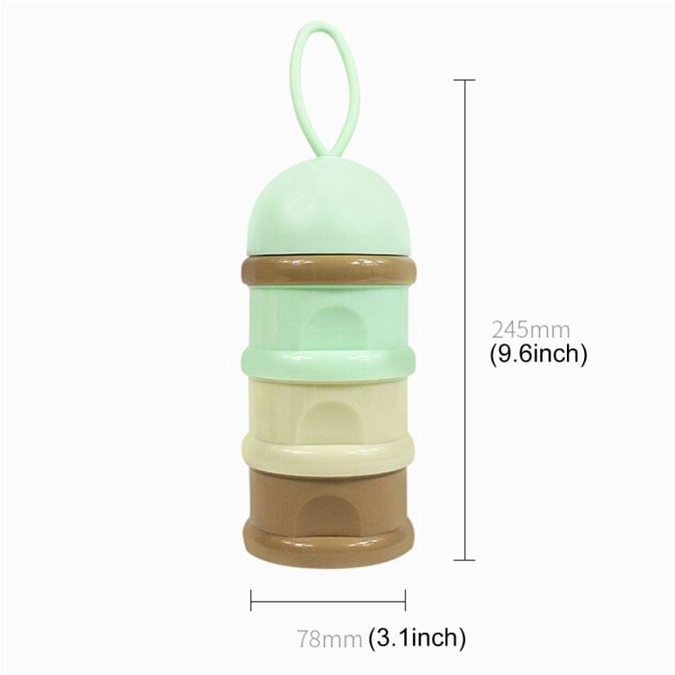 Balcherlam Portable Independent Layered Colorful Three Layers Milk Container, Random Color Delivery