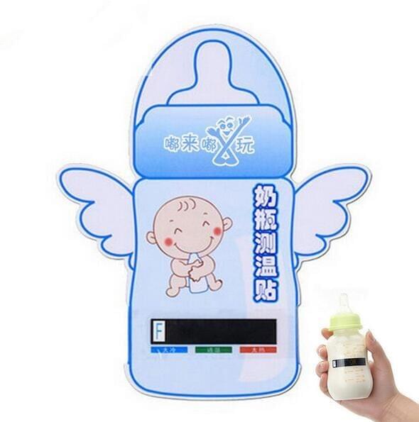 2 PCS Baby Milk Bottle Temperature Test Paper Strip Thermometer Sticker Safely Thermometers Temperature Measuring Card