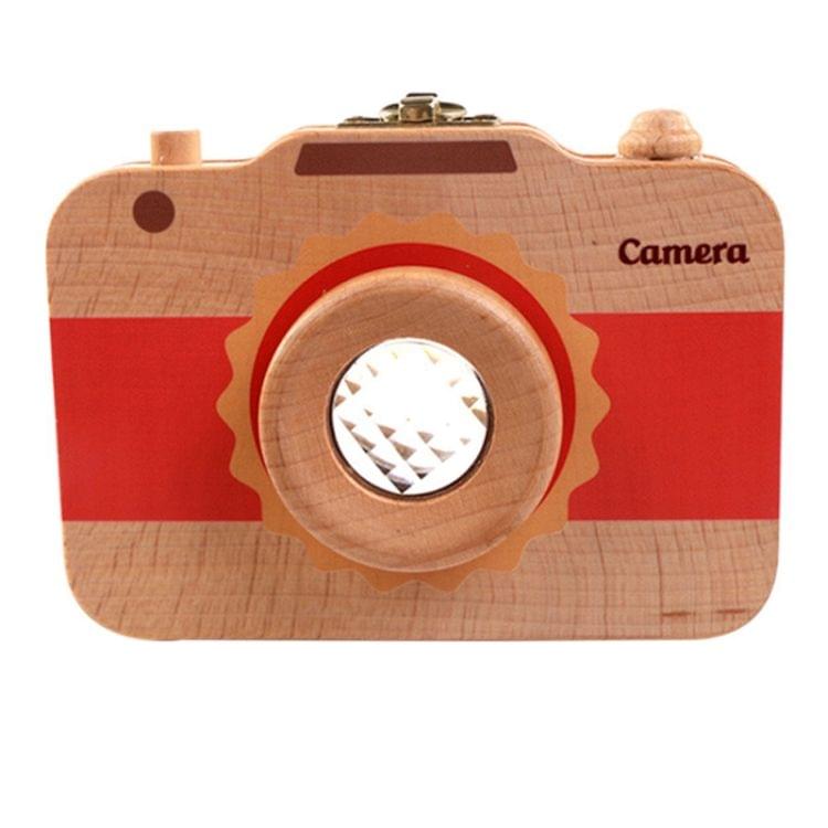 Creative Wooden Children Camera Deciduous Tooth Preservation Box Baby Teeth Tooth House Storage Box