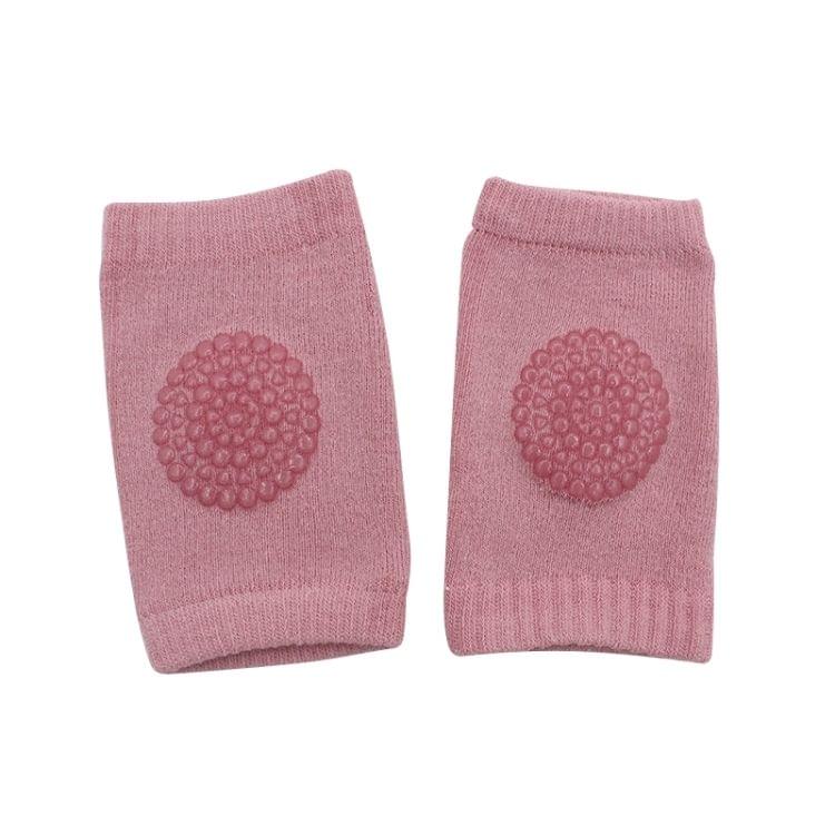 One Pair Anti-slip Children Baby Crawling Walking Knee Guard Elbow Guard Protecting Pads(Pink)