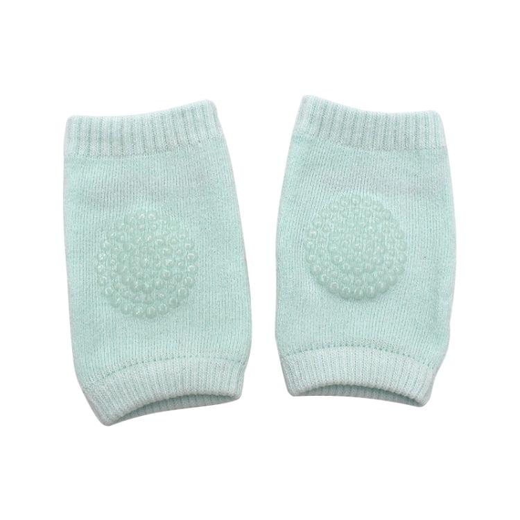 One Pair Anti-slip Children Baby Crawling Walking Knee Guard Elbow Guard Protecting Pads(Green)