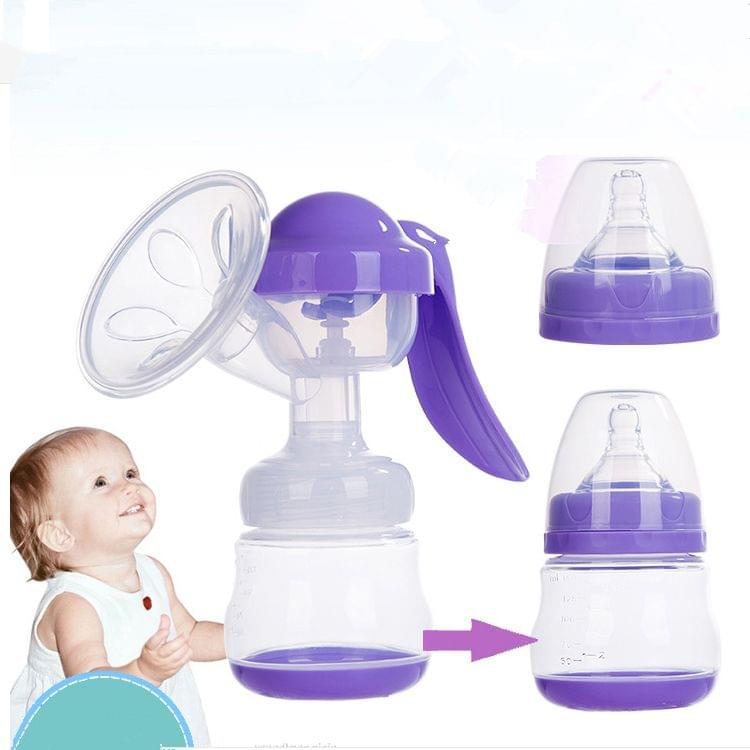 Painless Strength Adjustable Manual Massage Breast Pump(White)