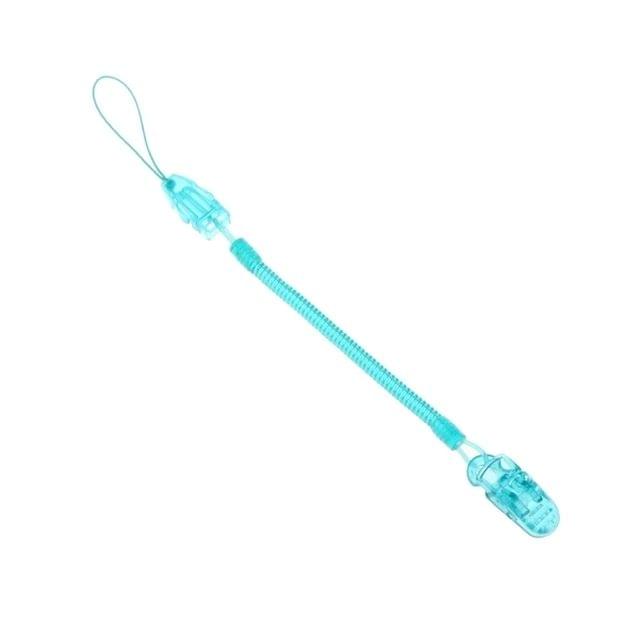 Baby Pacifier Clip Chain PP Holder Soother Pacifier Clips Leash Strap Nipple Holder for Infant Feeding(Green)
