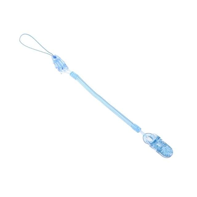 Baby Pacifier Clip Chain PP Holder Soother Pacifier Clips Leash Strap Nipple Holder for Infant Feeding(Blue)