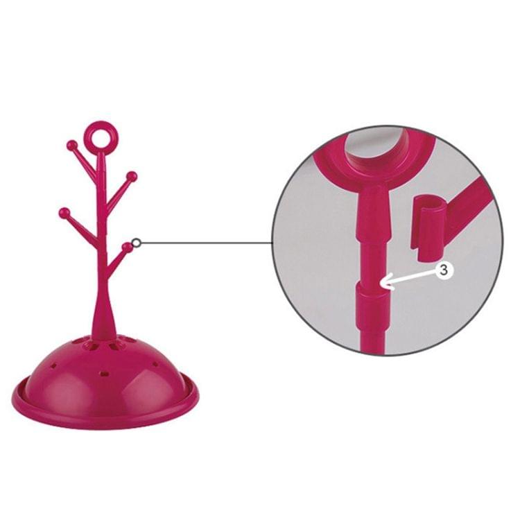 Baby Bottle Drying Rack Pacifier Nipple Drier Cute Tree Shape Cups Holders(Purple)