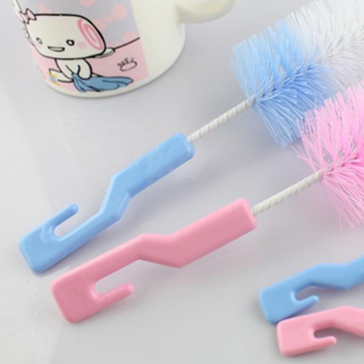 2 Sets Baby Nipple Milk Bottle Cup 360 Degree Sponge Cleaner Pacifier Brush, Random Color Delivery