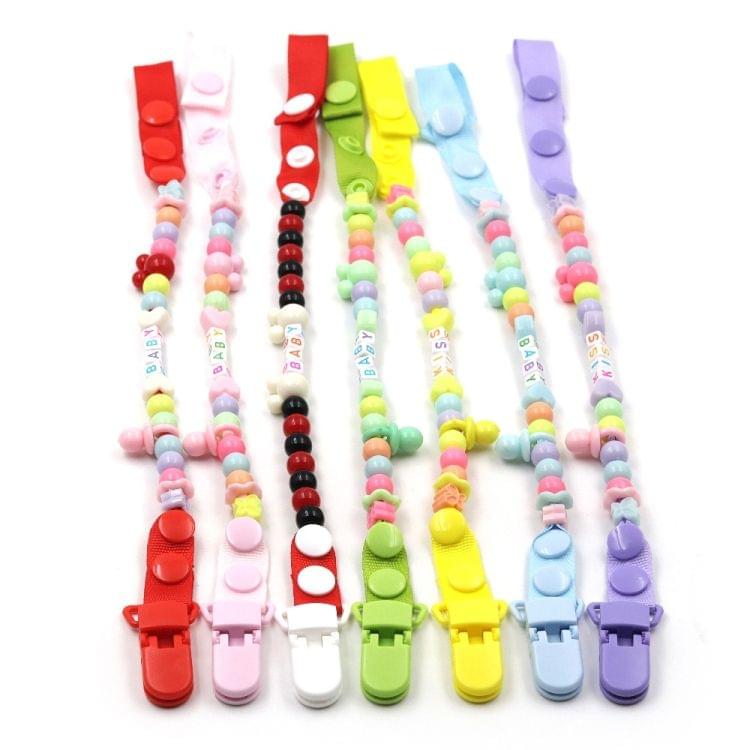 3 PCS Baby Pacifier Clips Newborn Dummy Pacifier Chain Clip Holder Baby(green)